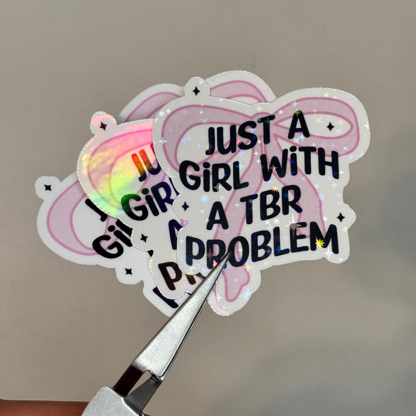 Girl With A TBR Problem Sticker