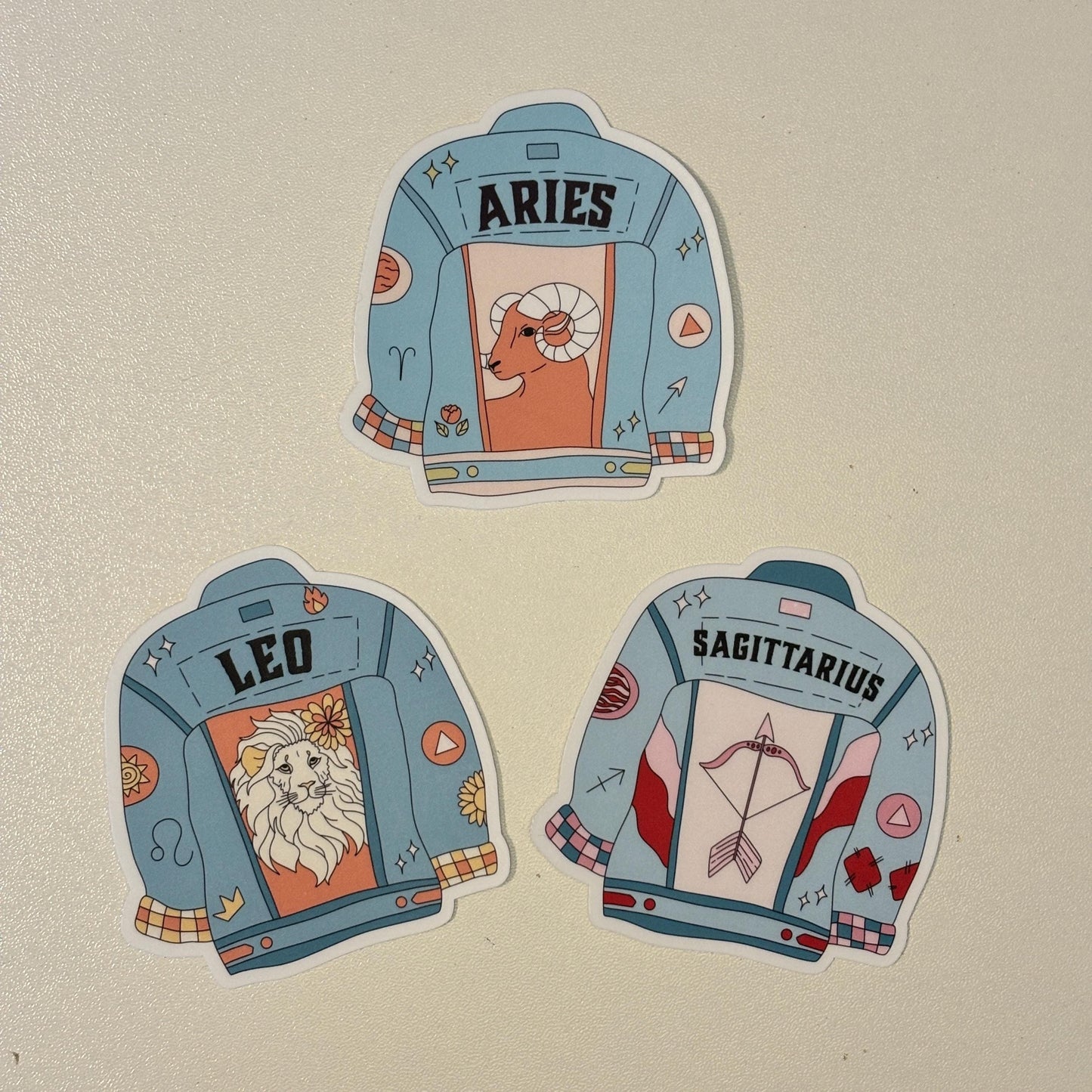 Zodiac Denim Jacket Sticker