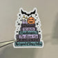 Spooky Book Stack Sticker