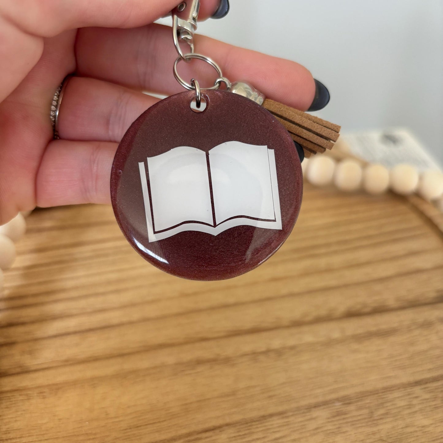 Book Nerd Resin Keychain | Bookish Gifts