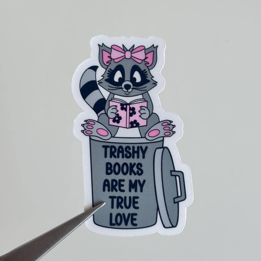 Trashy Books Are My True Love Sticker