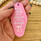 Very Cutesy Very Demure Very Bookish Vintage Keychain | Motel Keychain | Cute | Retro | Gifts