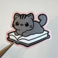 Bookish Kitty Sticker