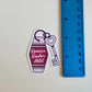 Romance Reader Motel Keychain Sticker