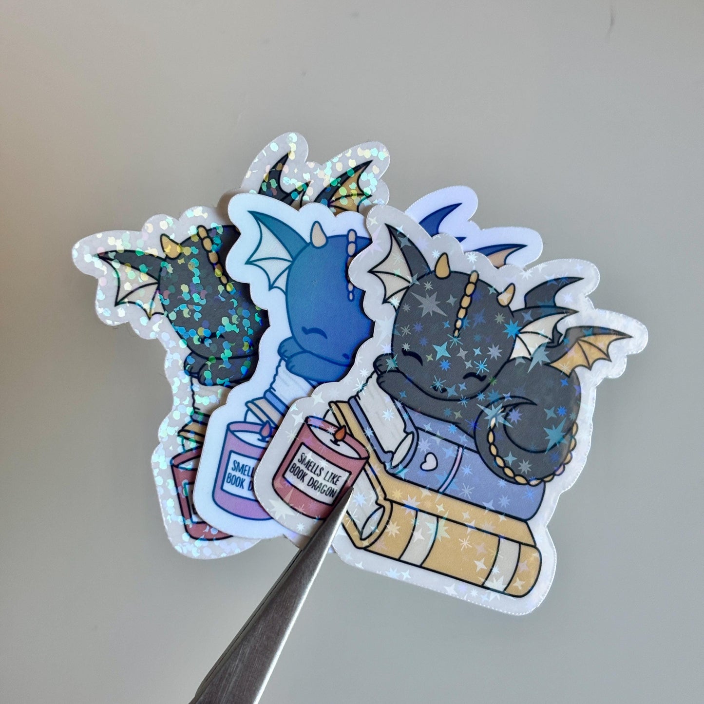 Cute Book Dragon Sticker