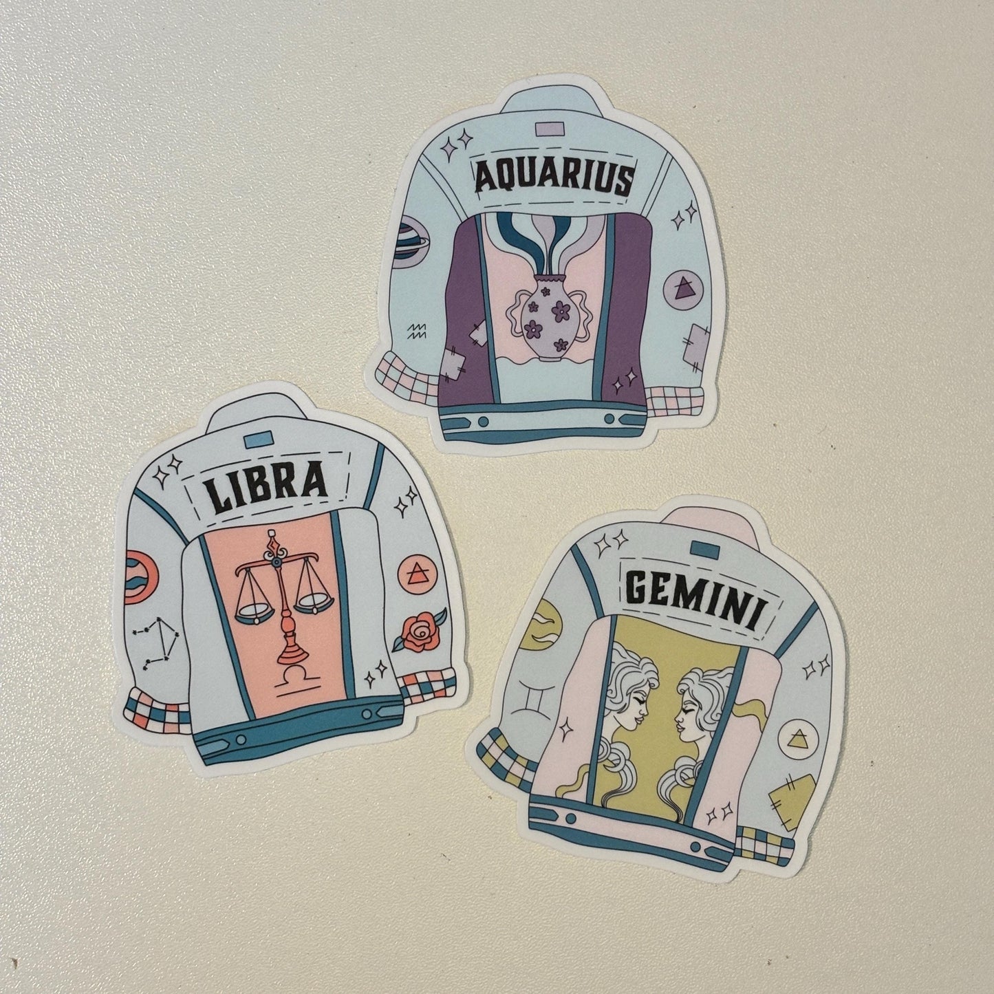 Zodiac Denim Jacket Sticker