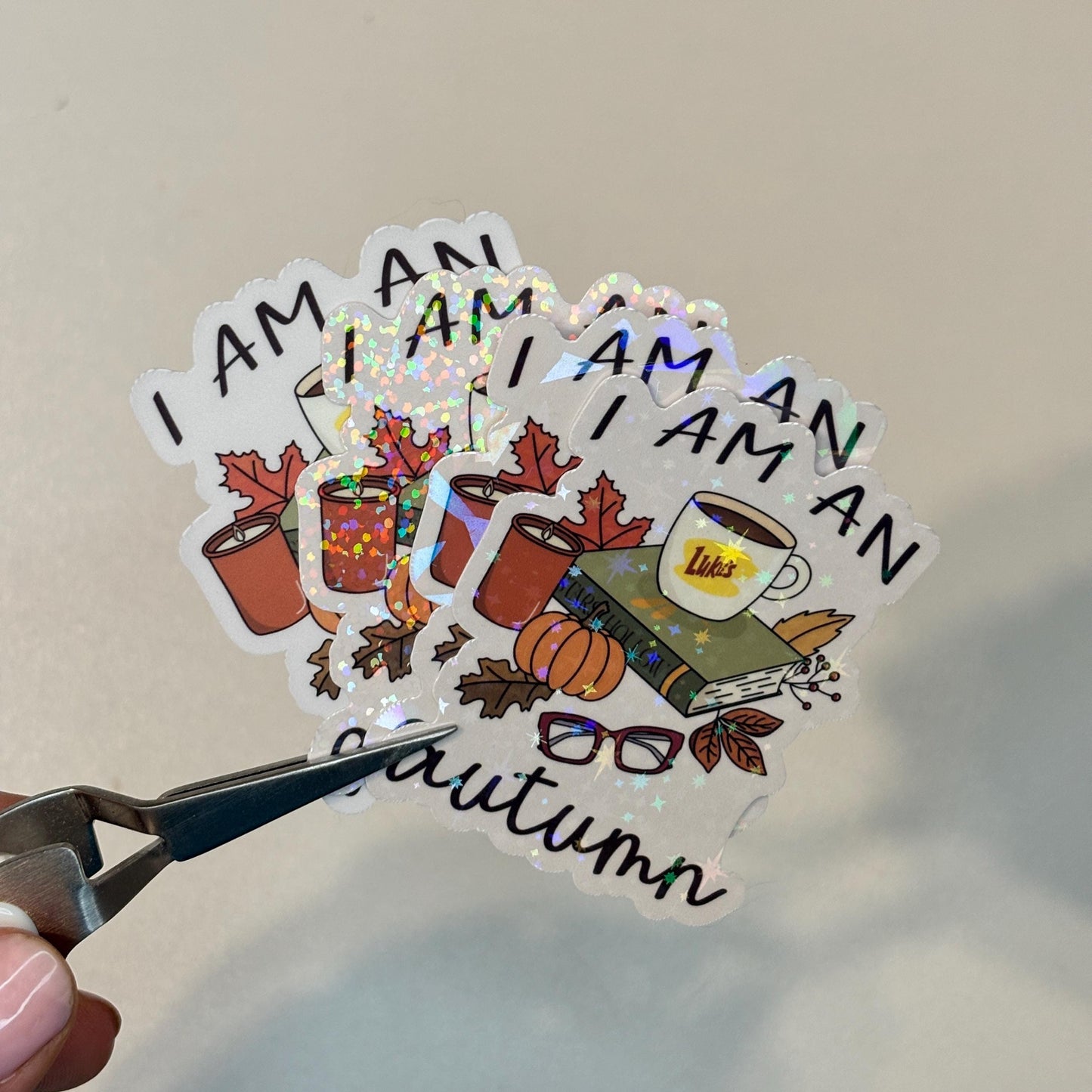 I Am An Autumn Sticker