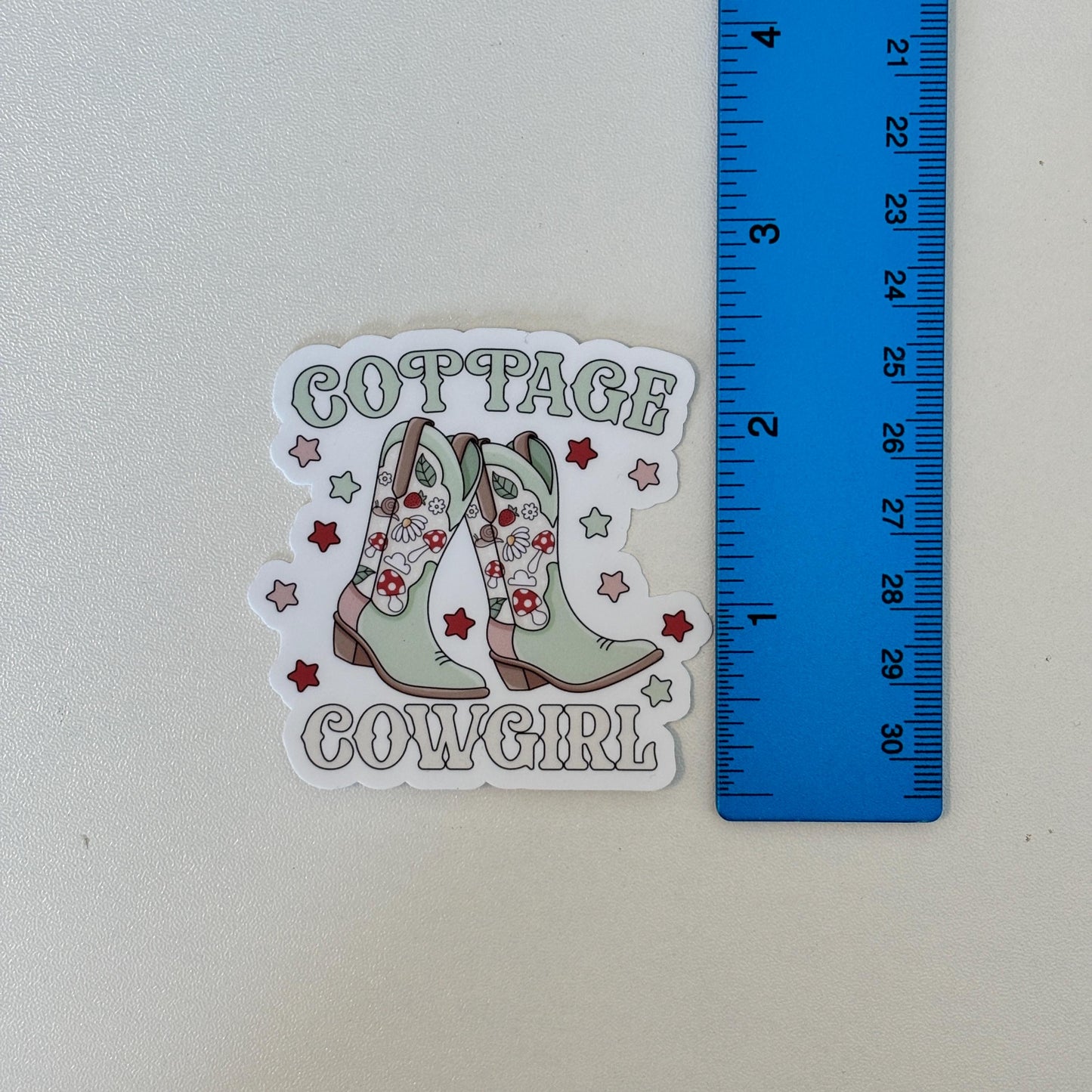 Cottage Cowgirl Sticker