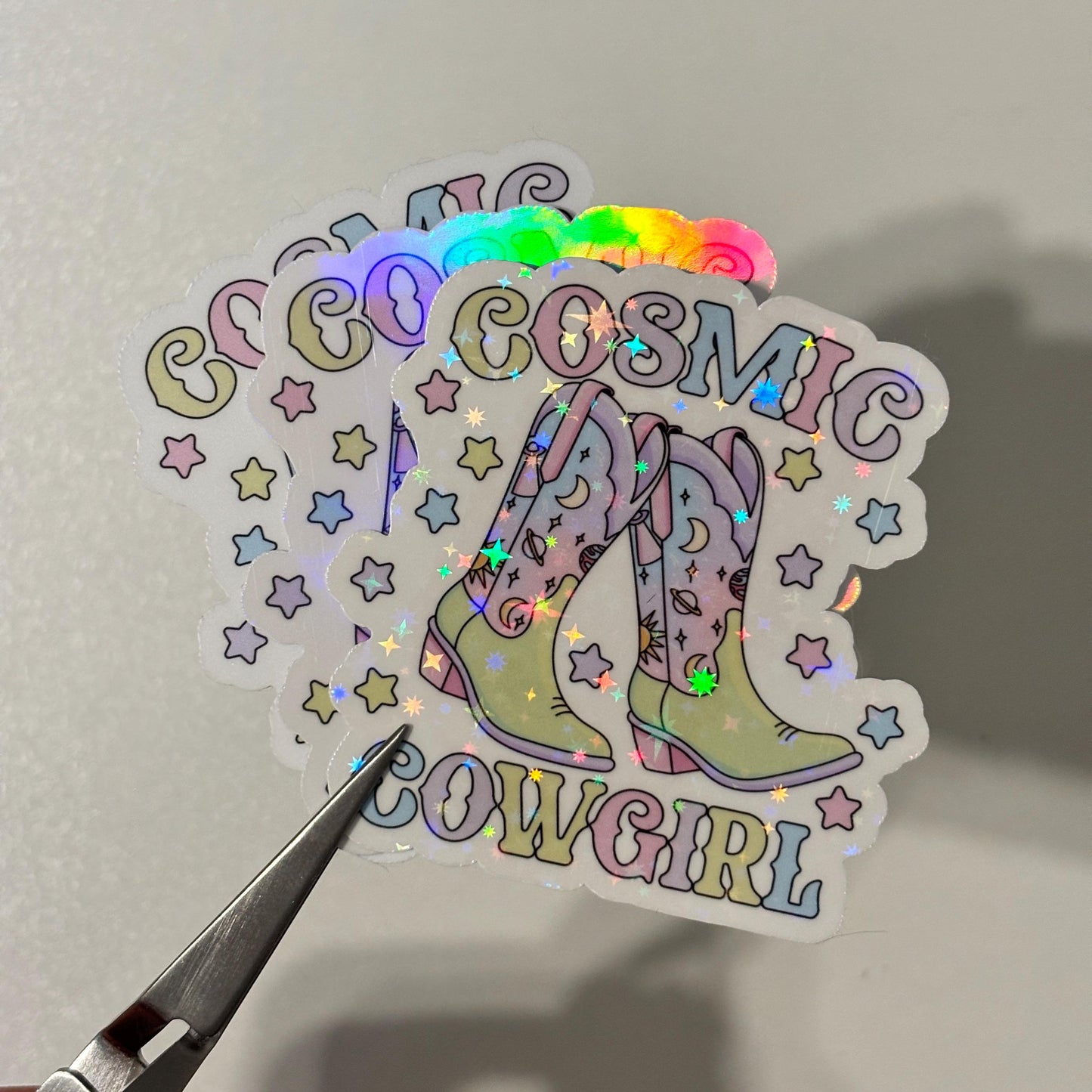 Cosmic Cowgirl Sticker