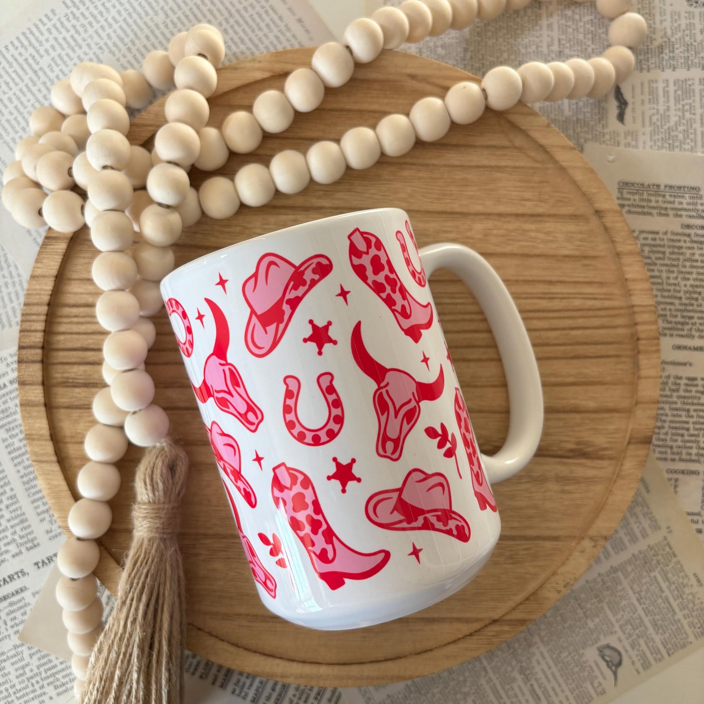 Pink Cowgirl Ceramic Mug