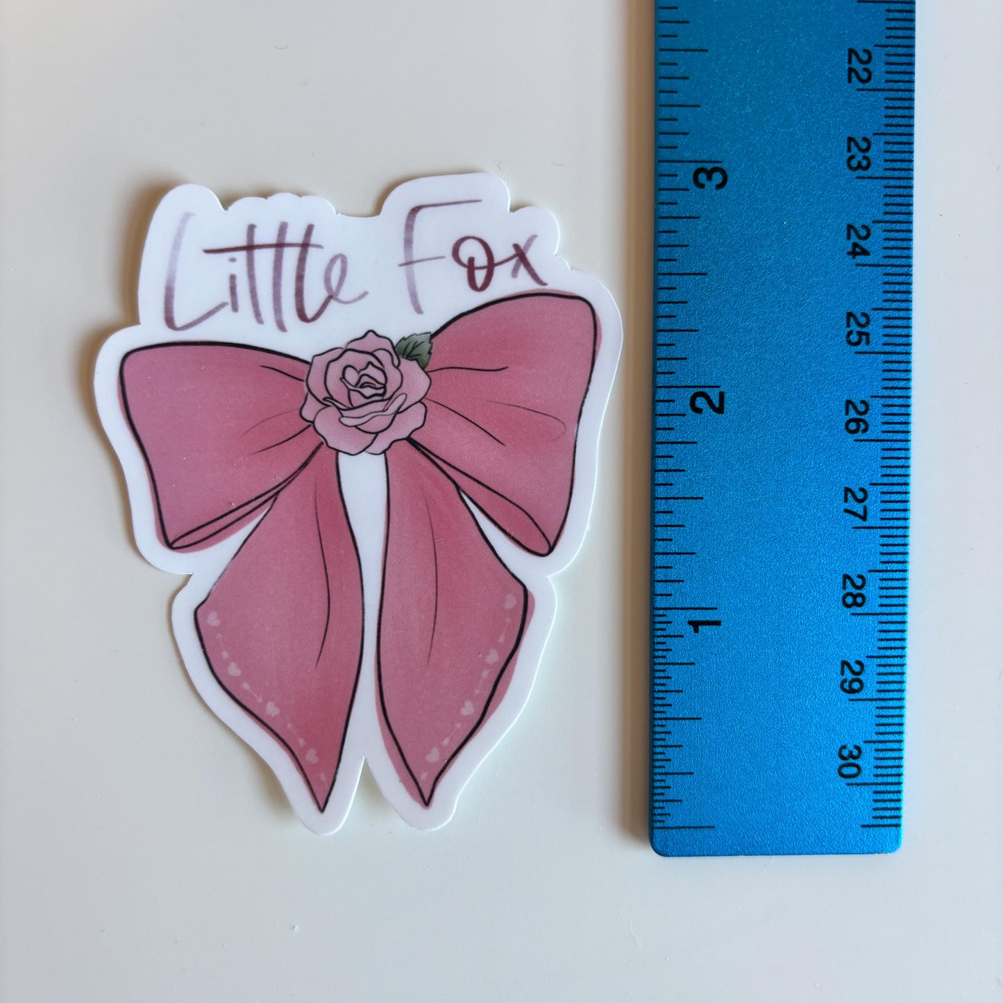 Little Fox Bow Sticker