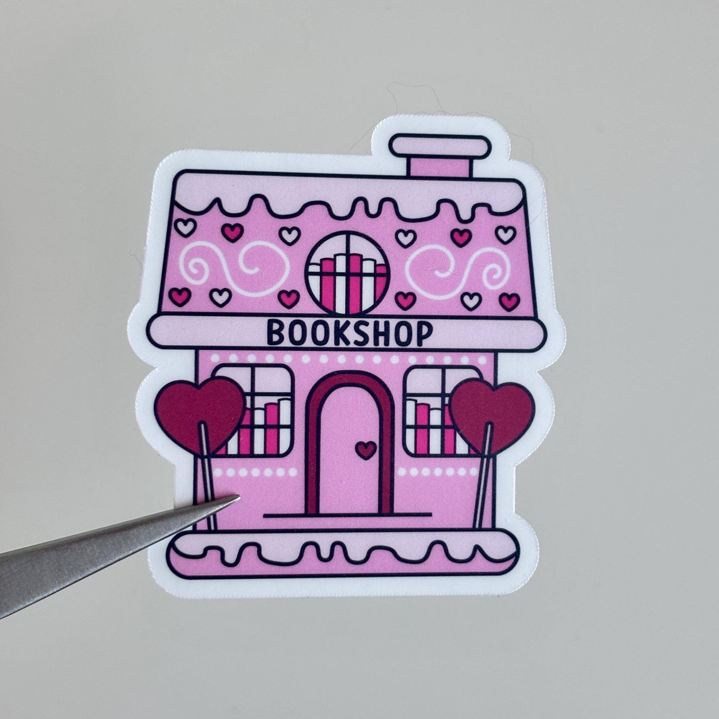 Valentine's Day Bookshop Sticker